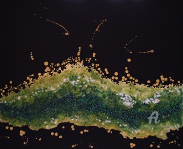Malerei mit dem Titel "Transmutation #1" von Erealpha, Original-Kunstwerk, Acryl Auf Keilrahmen aus Holz montiert