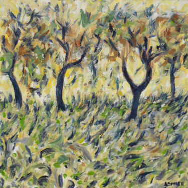 Painting titled "Kevin Larmee_Yellow…" by Kevin Larmee, Original Artwork, Oil