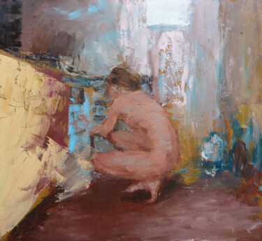 Peinture intitulée "Vacances" par Manuel Leonardi, Œuvre d'art originale, Huile