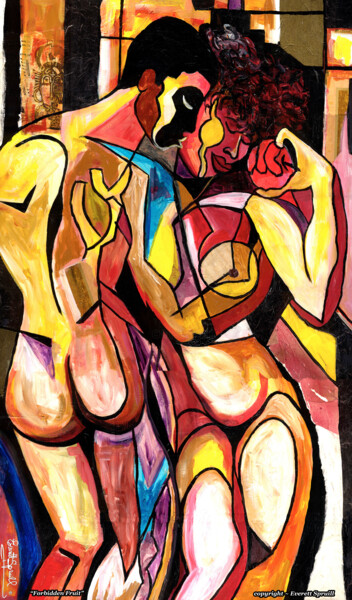 Forbidden Fruit Коллажи под названием "Forbidden Fruit" - Everett Spruill, Подлинное произведение искусства
