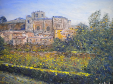 le chateau de Grignan en juillet 2010041.jpg Peinture intitulée "le chateau de Grign…" par Alain Fayel, Œuvre d'art originale, Huile