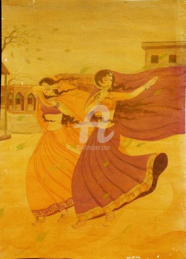 Painting titled "STROME" by Suddha Sama, Original Artwork, Watercolor
