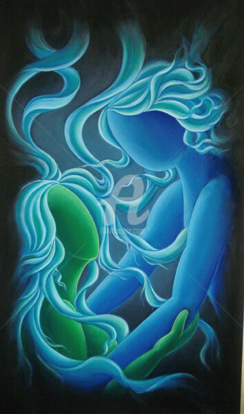 Painting titled "ep-31-soul-mates-oi…" by Suddha Sama, Original Artwork