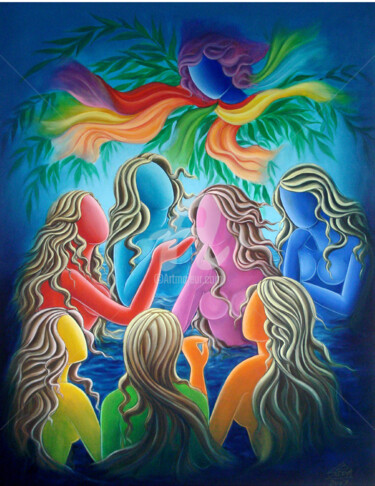 Painting titled "ep-35-enlightment-o…" by Suddha Sama, Original Artwork
