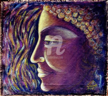 Painting titled "ep-36-buddha-acryli…" by Suddha Sama, Original Artwork