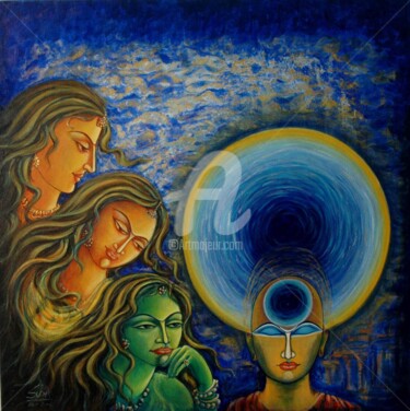 Painting titled "ep-44-uddhav-radha-…" by Suddha Sama, Original Artwork