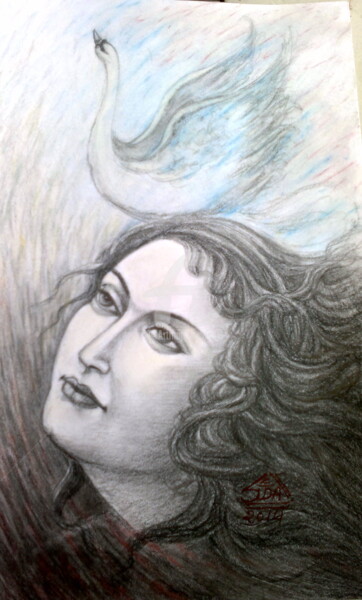 Drawing titled "IN SEARCH" by Suddha Sama, Original Artwork, Pencil