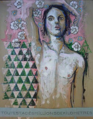 Peinture intitulée "tout est à des mill…" par Catherine Cornec, Œuvre d'art originale, Autre