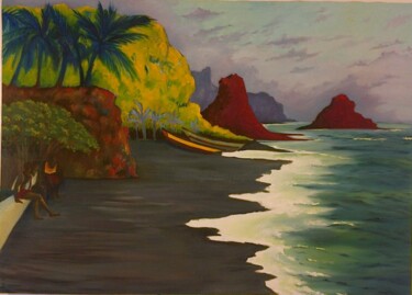 Peinture intitulée "Mexique" par Maya Ratovondrahona, Œuvre d'art originale, Huile