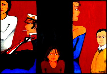 绘画 标题为“Corto e os outros” 由Cristina Boavida, 原创艺术品, 油