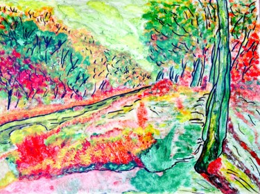 Pintura titulada "Shadow Road_sombras…" por Decolorado, Obra de arte original, Otro