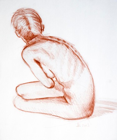 Disegno intitolato "Woman 014" da Manu Toxxic, Opera d'arte originale, Pastello