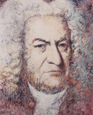 Malerei mit dem Titel "Bach" von Henri Eisenberg, Original-Kunstwerk, Acryl Auf Keilrahmen aus Holz montiert