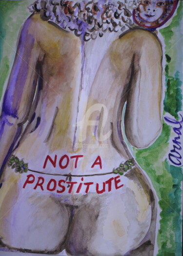 Peinture intitulée "black-still-beautif…" par Lm Arnal, Œuvre d'art originale, Aquarelle