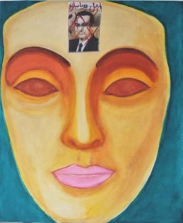 Malerei mit dem Titel "* Néfertiti-Tahrir…" von Sigrun Neumann (Sineu), Original-Kunstwerk, Acryl