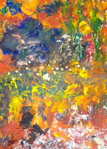 Pintura titulada "blonde-with-nice-fl…" por Decolorado, Obra de arte original, Otro