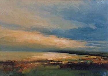 Painting titled "Lunan Bay" by Ken Bushe, Original Artwork