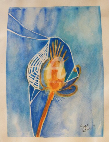 Pintura intitulada "2014-05-chardon-toi…" por Sye, Obras de arte originais, Aquarela