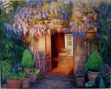 LUEURS DU SOIR Peinture intitulée "LUEURS DU SOIR" par Yva Arvis, Œuvre d'art originale, Pastel