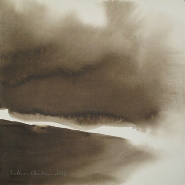 Peinture intitulée "Poids des sentiment…" par Muriel Buthier-Chartrain, Œuvre d'art originale, Aquarelle