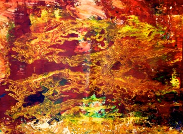 Pintura titulada "kraken-in-the-abyss…" por Decolorado, Obra de arte original, Otro