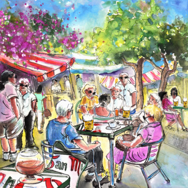 Peinture intitulée "Friday Morning Mark…" par Miki De Goodaboom, Œuvre d'art originale, Aquarelle