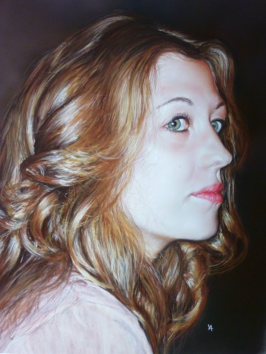 ANAÏS Peinture intitulée "ANAÏS" par Yva Arvis, Œuvre d'art originale, Pastel