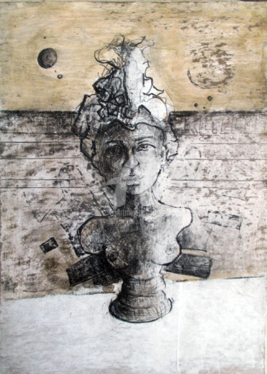 Drawing titled "Musa" by Nikola Radonjic Johnny, Original Artwork, Graphite