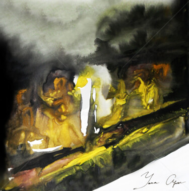 数字艺术 标题为“Autumn. Street ligh…” 由Yana Apon, 原创艺术品