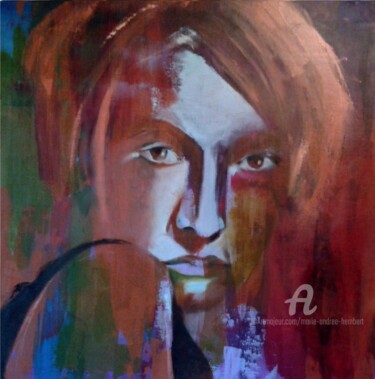 Peinture intitulée "Sandrine" par Marie Andrée Hembert, Œuvre d'art originale, Huile