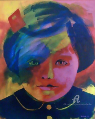 Peinture intitulée "Maud" par Marie Andrée Hembert, Œuvre d'art originale, Acrylique