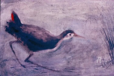 Painting titled "Dahuk bird" by Prodip Kumar Sengupta, Original Artwork, Watercolor