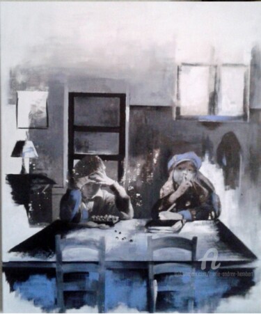 Peinture intitulée "silence" par Marie Andrée Hembert, Œuvre d'art originale, Acrylique