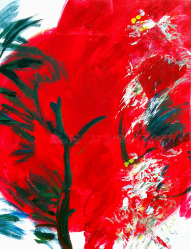 Painting titled "Sans Titre" by Bernard Filippi, Original Artwork, Acrylic Mounted on Wood Stretcher frame