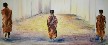 제목이 "enfant moine"인 미술작품 Francisco Mendes로, 원작, 기름
