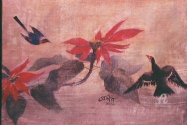 Winter Painting titled "Winter" by Prodip Kumar Sengupta, Original Artwork, Watercolor