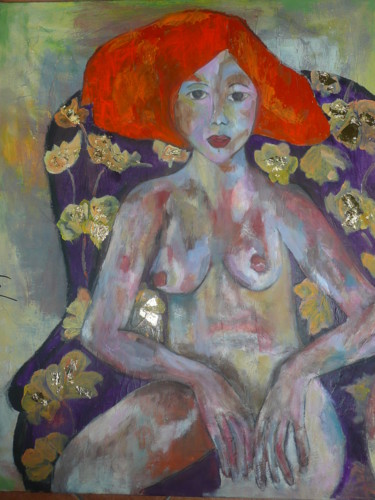 Peinture intitulée "ALICE" par Martine Flory, Œuvre d'art originale, Acrylique