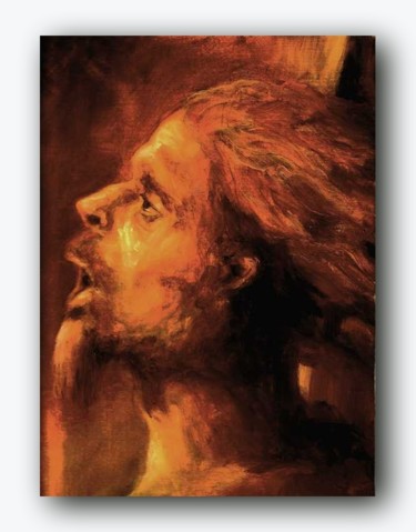 Peinture intitulée "christos-becomes-je…" par Emilio Paintings, Œuvre d'art originale, Huile