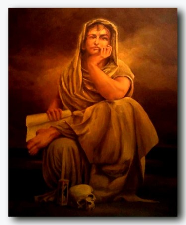Peinture intitulée "philosophical-testa…" par Emilio Paintings, Œuvre d'art originale, Huile