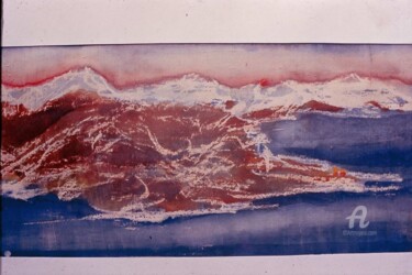Painting titled "Essence Of Eternity" by Prodip Kumar Sengupta, Original Artwork, Watercolor