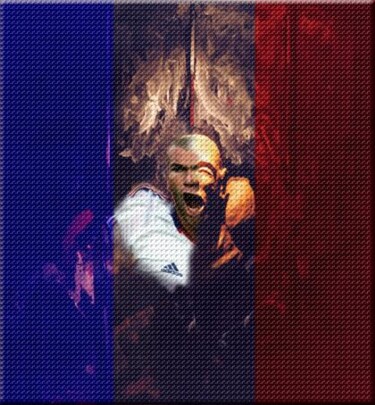 Digital Arts titled "MAN ZIDANE  TRANSFO…" by Louis Runemberg, Original Artwork