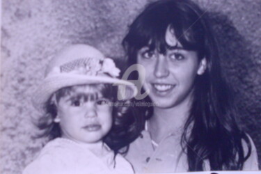 Gaëlle et Valérie à Fayence , Septembre 1984 , Var en France. 摄影 标题为“Gaëlle et Valérie à…” 由Valerie Guiot, 原创艺术品