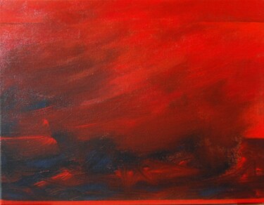 Peinture intitulée "Poème 1bis" par Michèle Radix, Œuvre d'art originale, Acrylique