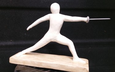 Sculpture titled "#ArtistSupportPledg…" by Elisabeth Fillet, Original Artwork, Plaster