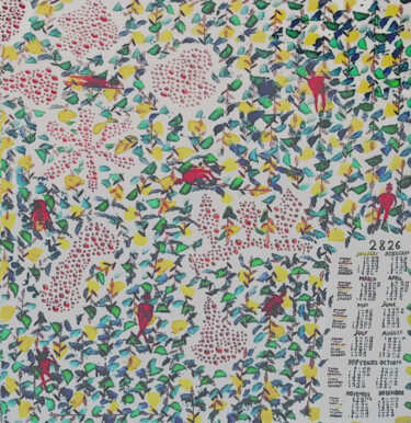Painting titled "Calendrier 2826" by Grégoire Koutsandréou, Original Artwork, Acrylic