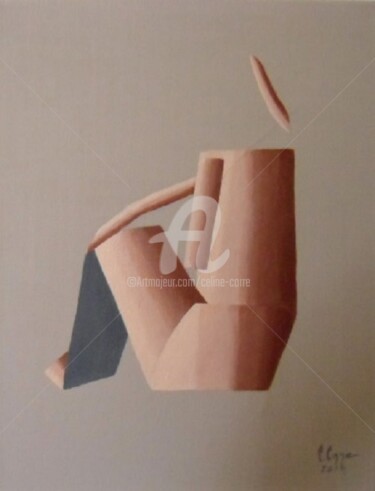 Peinture intitulée "Repli" par Céline Corre, Œuvre d'art originale, Acrylique