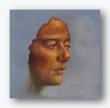 Peinture intitulée "briefly-paint-20x20…" par Emilio Paintings, Œuvre d'art originale, Huile
