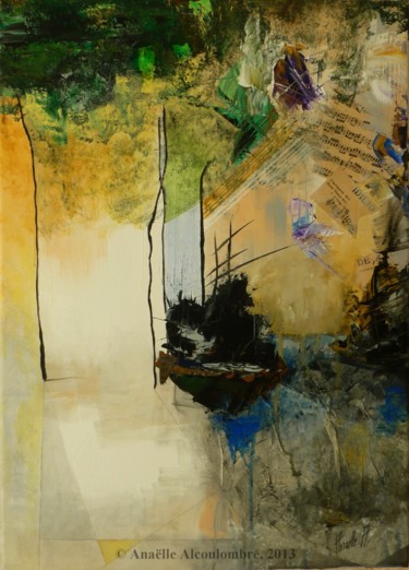 Peinture intitulée "Tango" par Anaëlle Alcoulombre, Œuvre d'art originale, Acrylique
