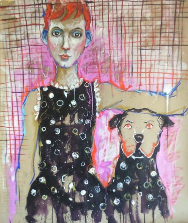 Peinture intitulée "empreintes de mains" par Catherine Cornec, Œuvre d'art originale, Huile