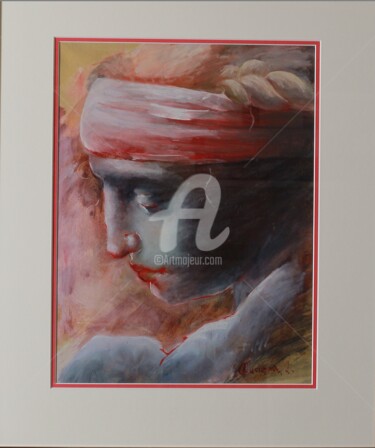 Peinture intitulée "Ma douleur" par Angela Cucuzza, Œuvre d'art originale, Huile
